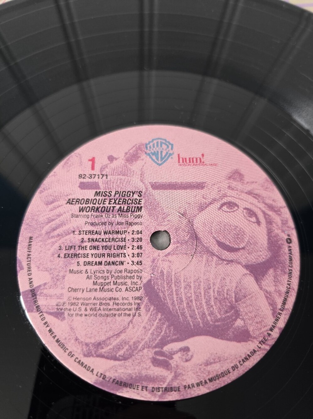 Vintage Miss Piggy's Aerobique Exercise Album Warner Bros 1982 Vinyl LP Record - Picture 10 of 15